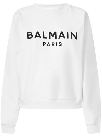 Balmain Paris Sweatshirt In White