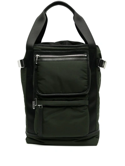 Mulberry Padded Panelled Backpack In Grün