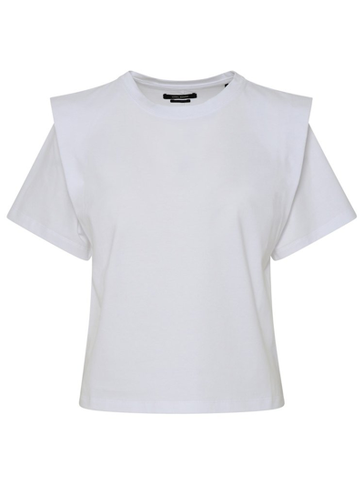 Isabel Marant Zelitos T-shirt In White Cotton