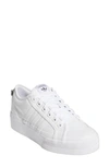 Adidas Originals Adidas Women's Originals Nizza Platform Casual Shoes In White/white