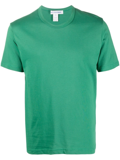 Comme Des Garçons Shirt Crew-neck Cotton T-shirt In Green