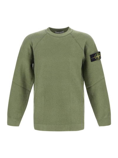 Stone Island Sweatshirt In Green Cotton