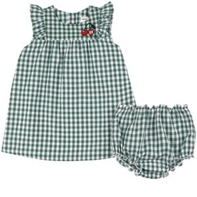 Sonia Rykiel Babies' 3-piece Maggie Dress Set Green