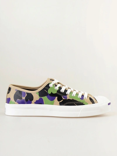 Converse Archive Prints Jack Purcell Low Top Sneakers In Black