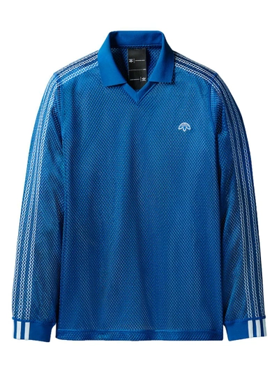 Adidas Originals By Alexander Wang Mesh Long Sleeve Polo Shirt ModeSens