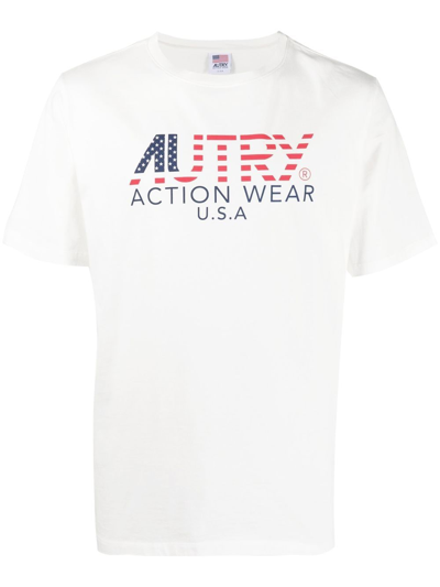 Autry White Cotton Action Woman T-shirt