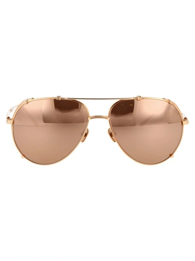 Linda Farrow Newman Sunglasses In Neutrals