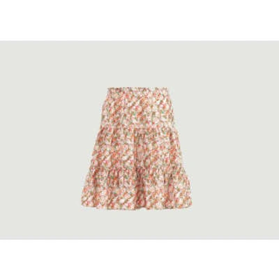 See By Chloé Flowery Mini Skirt In Red
