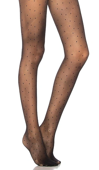 Pretty Polly Pinspot Tights In Black