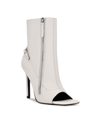 Nine West Women's Sohot Peep Toe Dress Booties Women's Shoes In White