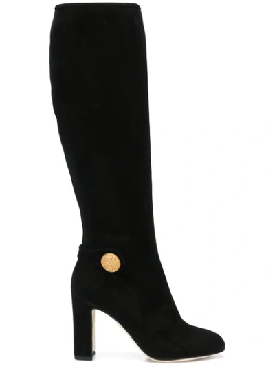 Dolce & Gabbana Vally Mid-calf Boots In Black