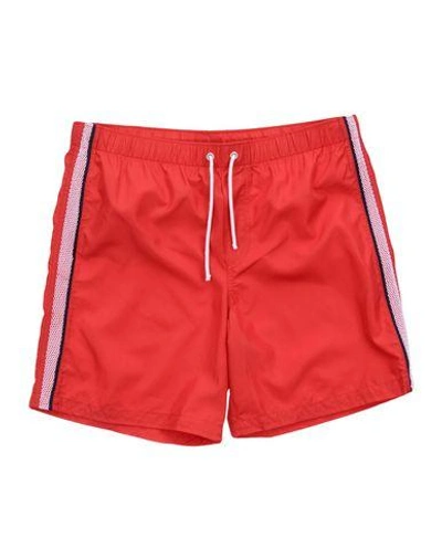 Dolce & Gabbana Swim Shorts In Red