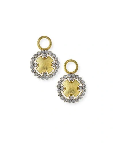 Jude Frances Provence Round Earring Charms With Diamonds In Gold