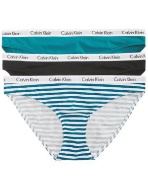 calvin klein 3 pack cotton bikini