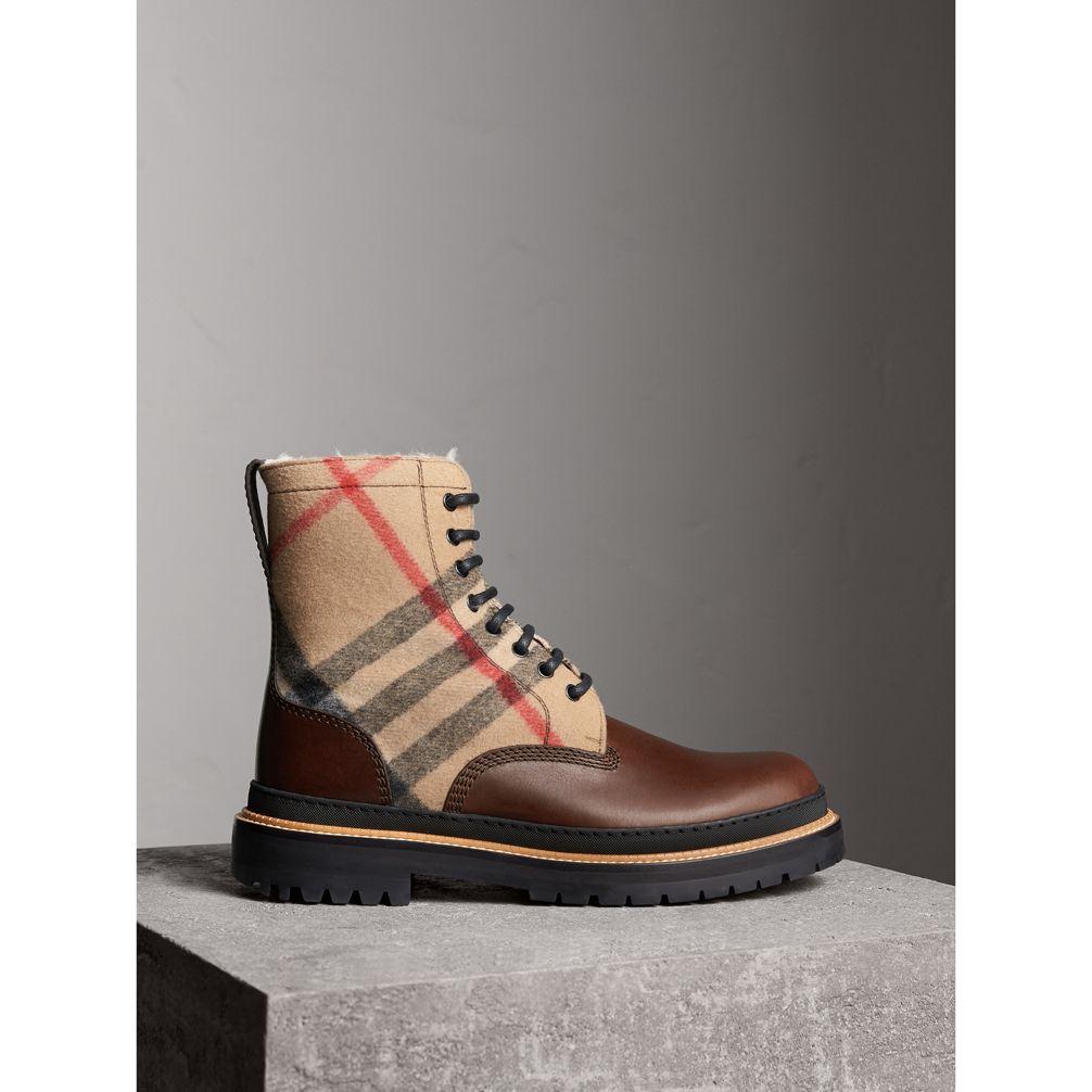 burberry shearling boots