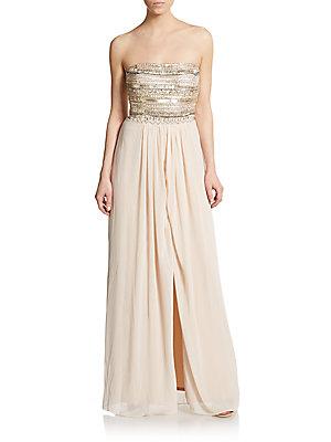 aidan mattox embellished gown