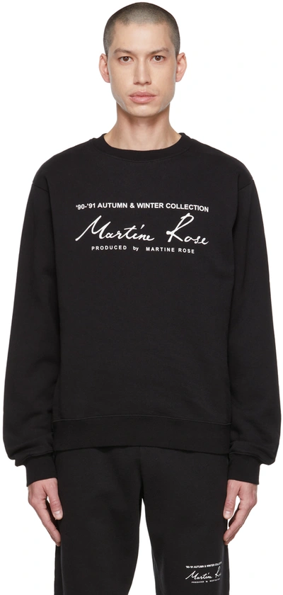 Martine Rose Cotton Sweatshirt - Atterley In Black