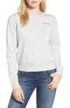 Rebecca Minkoff Kassidy Tour Sweatshirt In Tour Graphic Light Heather