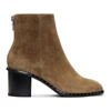 Rag & Bone Willow Micro-stud Suede Heeled Ankle Boots In Camel