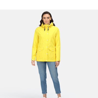 Regatta Womens/ladies Phoebe Waterproof Jacket In Yellow