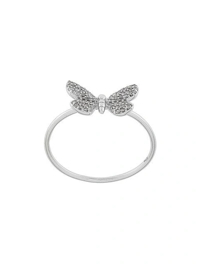 Astley Clarke Cinnabar Moth Ring - Metallic