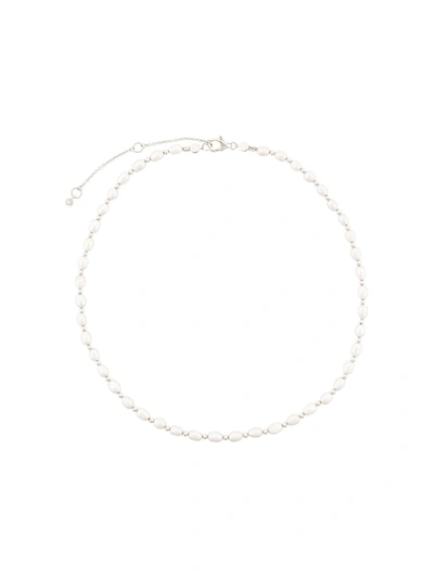 Astley Clarke Choker Necklace In White