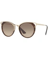 Prada Women's Wanderer Evolution Round Sunglasses, 54mm In No Color