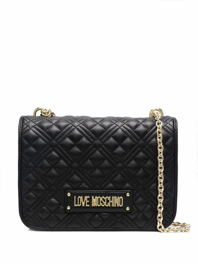 Love Moschino Women's Black Faux Leather Shoulder Bag