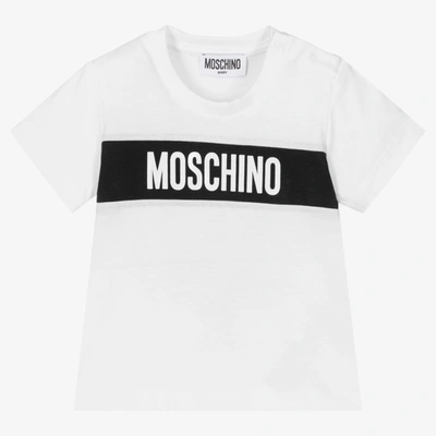 Moschino Baby Baby Boys White Cotton T-shirt