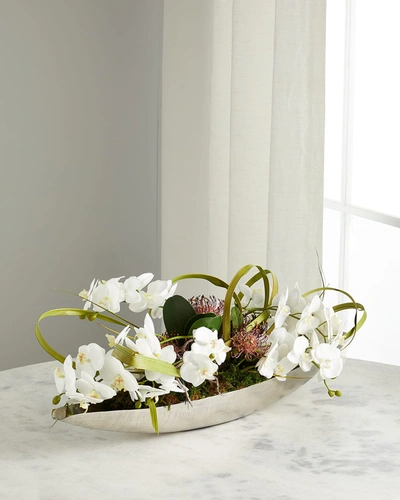 Exclusive Silver Slippers Faux-floral Arrangement