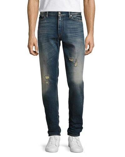Ralph Lauren Slim Tapered Denim Jeans, Washed Blue | ModeSens