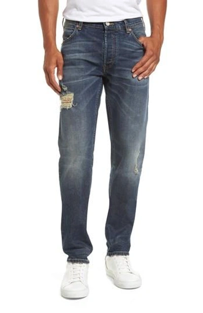 French Connection Slim Fit Distressed Jeans In Vintage And Holes
