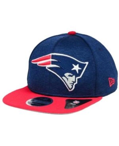 New Era New England Patriots Heather Huge 9fifty Snapback Cap In Navy/red