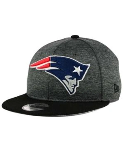 New Era New England Patriots Heather Huge 9fifty Snapback Cap In Heather Charcoal/black