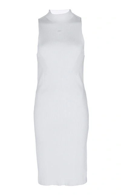 Courrèges Tech Knit Dress In White