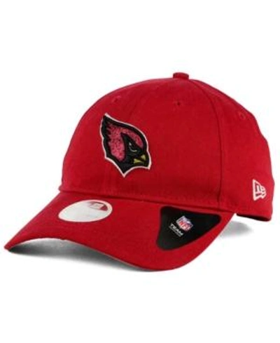 New Era Arizona Cardinals Team Glisten 9twenty Cap In Red