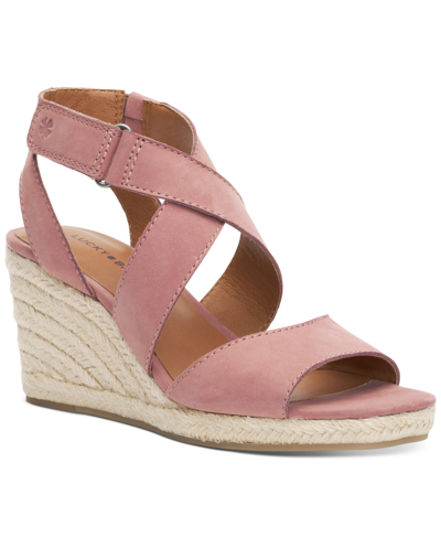 Lucky Brand Women's Mendona Espadrille Wedge Sandals Women's Shoes In Antler