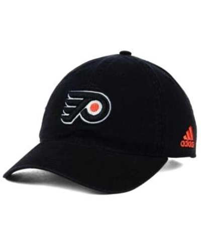 Adidas Originals Adidas Philadelphia Flyers Core Slouch Cap In Black
