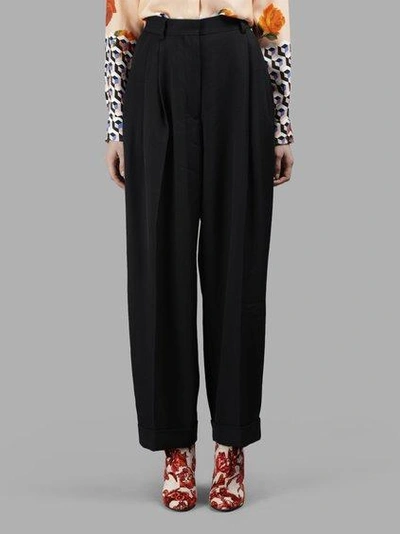 Dries Van Noten Women's Black Large Trousers