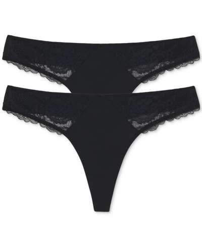 Skarlett Blue Women's Minx Thong 2-pk Underwear In Black