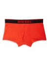 Diesel Stretch Boxer Shorts In Black Red