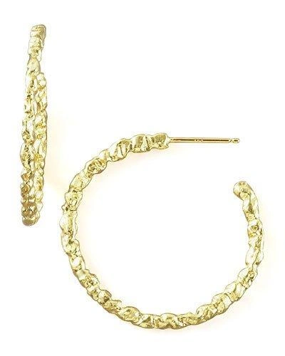 Dominique Cohen Buddha Hoop Earrings In Gold