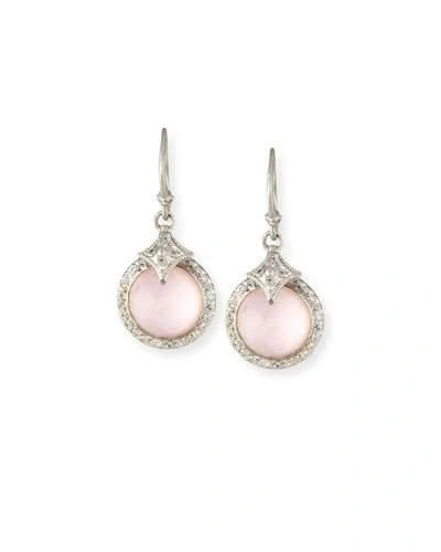 Armenta New World Rose Doublet Earrings With Diamonds In Silver