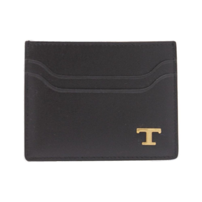 Tod's Logo-plaque Leather Cardholder In Brown