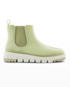 Cougar Firenze Glossy Chelsea Rain Boots In Cucumber