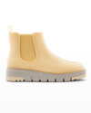 Cougar Firenze Glossy Chelsea Rain Boots In Butter