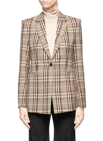 Theory 'power' Virgin Wool Check Plaid Suiting Jacket