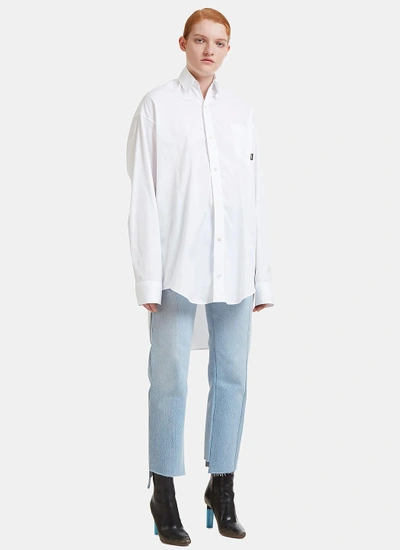 Vetements Oversized Classic Shirt In White