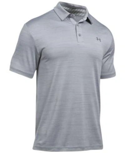 Under Armour Men's Playoff Performance Striped Golf Polo In Ocg-ocg-rh