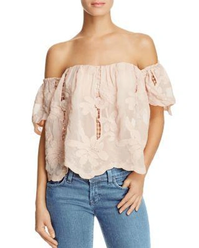 Lovers & Friends Lovers And Friends Life's A Beach Off-the-shoulder Top In Pink